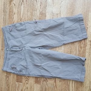 (10P) Cleo Petite Cargo Cotton Blend Capri Outdoor Hiking Athleisure Camping
